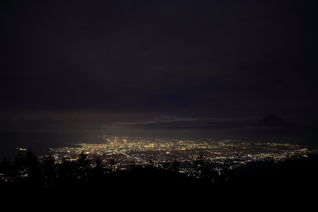 韮崎市街地の夜景