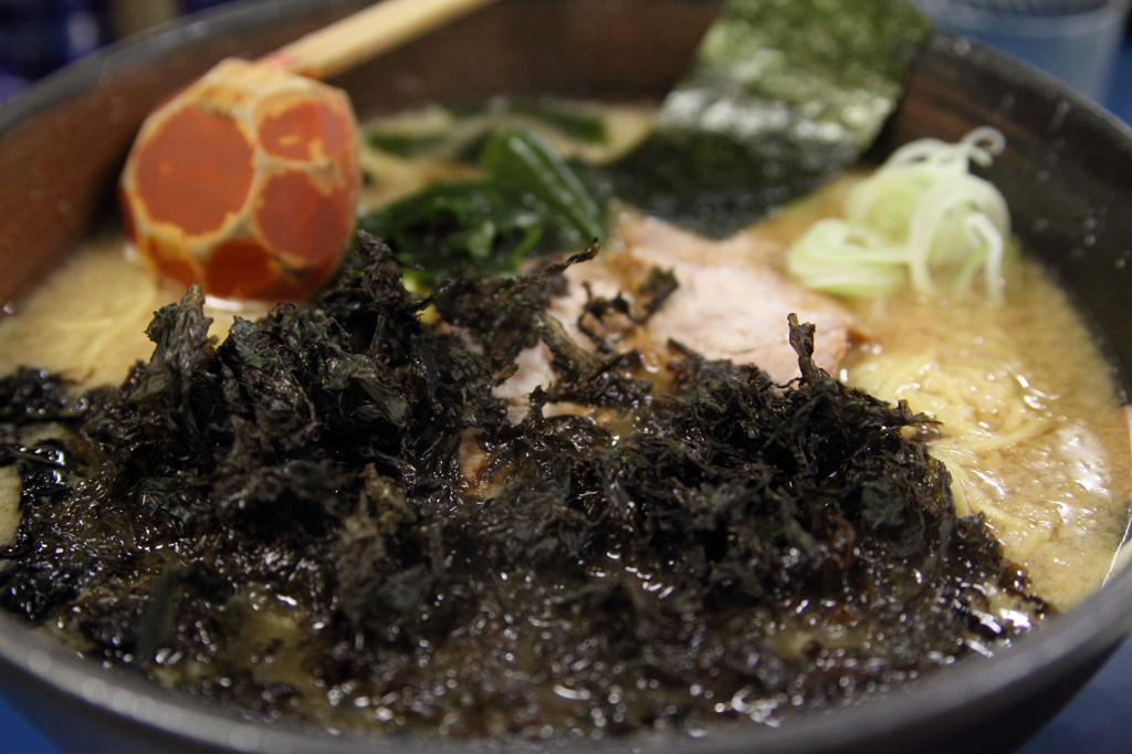 豚骨正油岩のりラーメン　大盛り