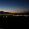 甲府市の夕景～夜景に変わる瞬間