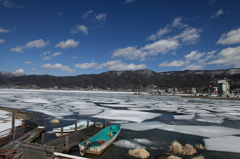流氷のような景色