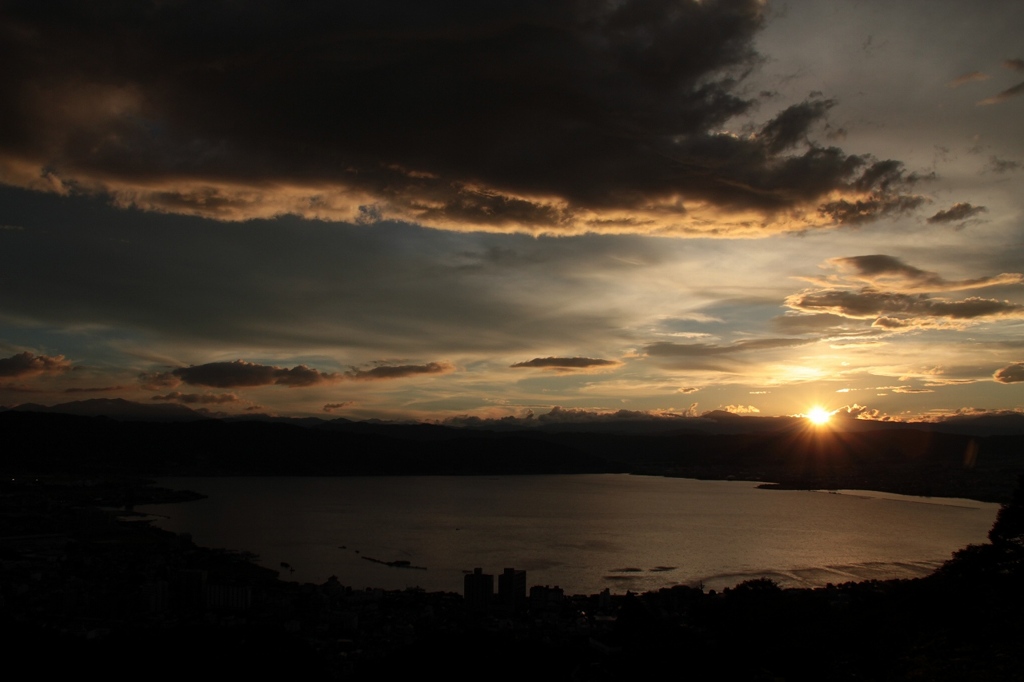 立石公園からの夕焼け