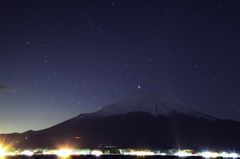 星と富士山
