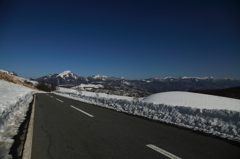 ビーナスラインから見る蓼科山と八ヶ岳