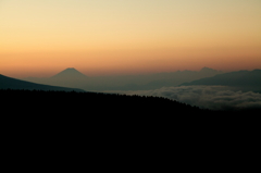 富士山と雲海