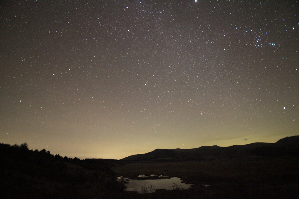 八島湿原からの星空