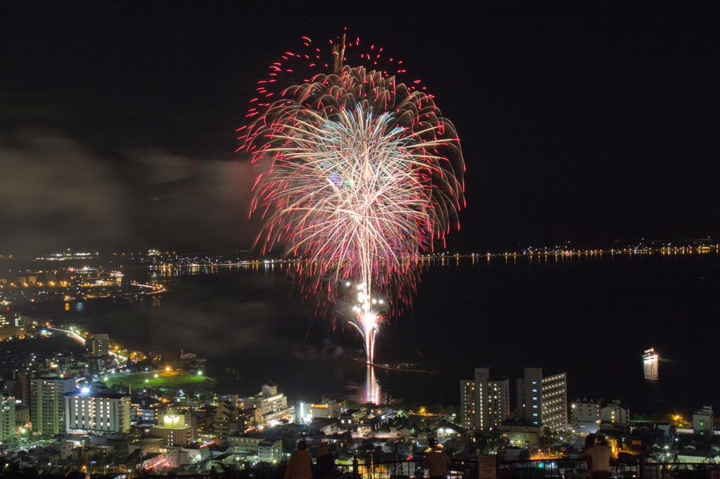 花火と夜景