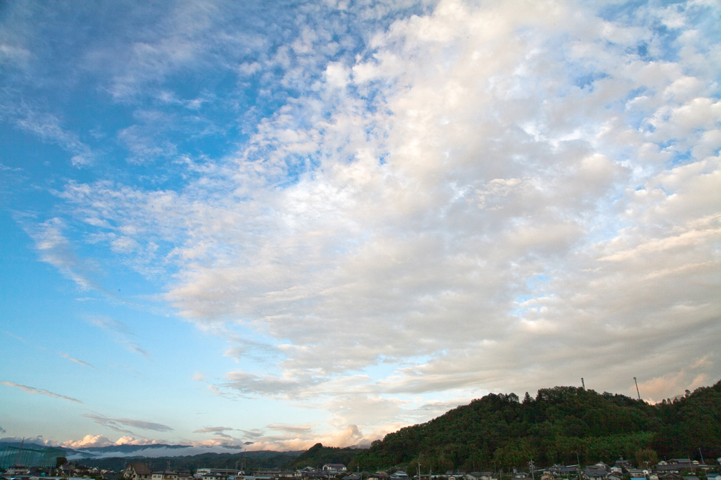 雨上がりの夕景