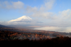 秋の富士山と雲海