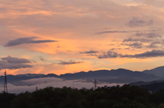 飯田の夕景