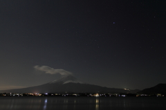 河口湖からの富士山