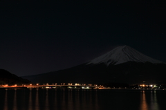 富士河口湖町から見る富士山　１