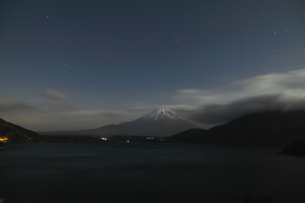 本栖湖からの富士山