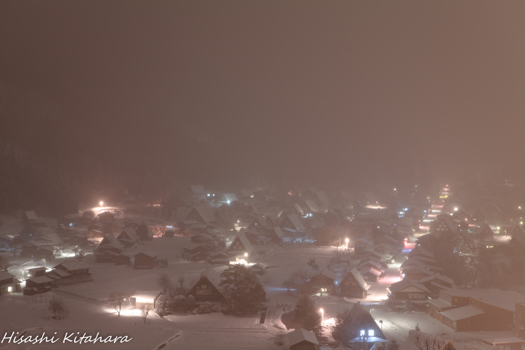 雪降る白川郷⑥
