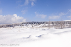 雪原の凹凸