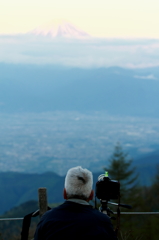 おじいさんと富士山