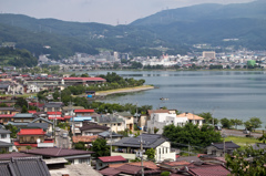 小坂観音院から見る岡谷市の街