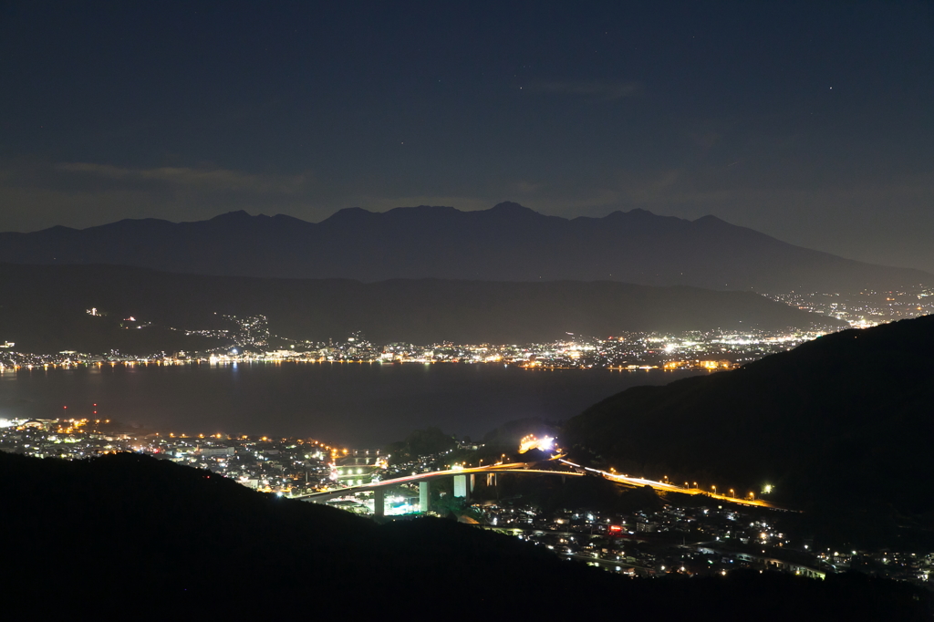 塩嶺王城パークラインからの夜景