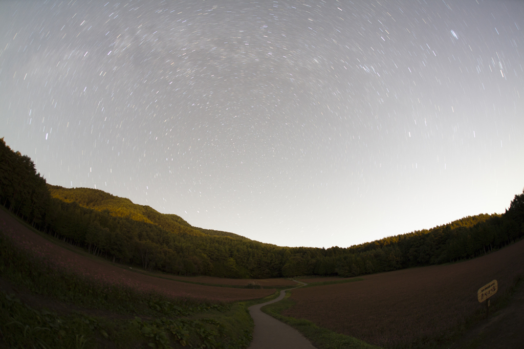 北極星を軸に