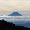 富士見高原から見る富士