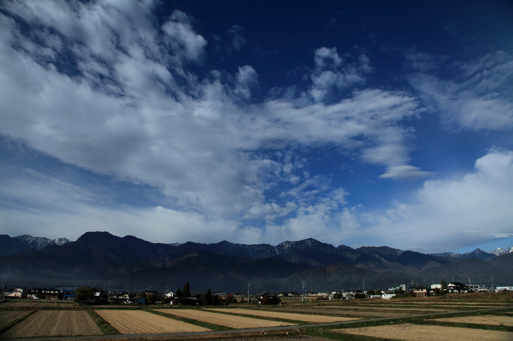 池田町から見た山々