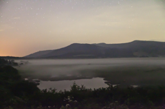 夜中の湿原