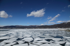 流氷のような景色