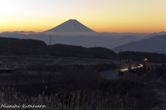 葛窪中央道と富士④