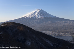 積雪後の富士