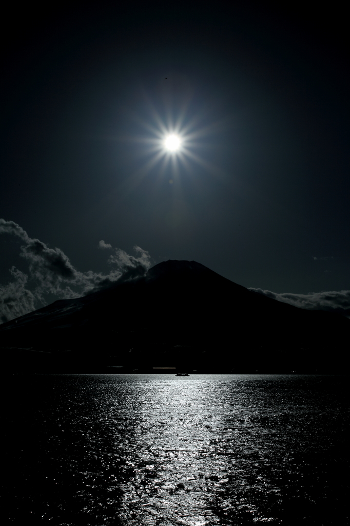 太陽と富士山