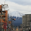 富士市街地からの富士山