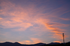 朝焼けの雲