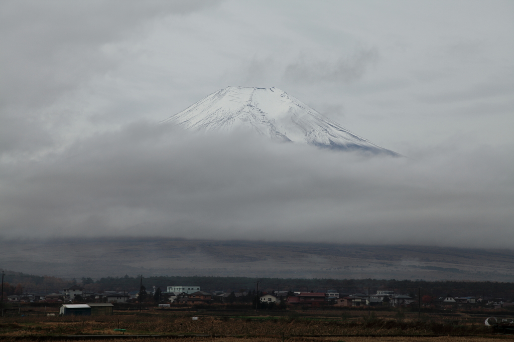 忍野村周辺にて撮影した富士山