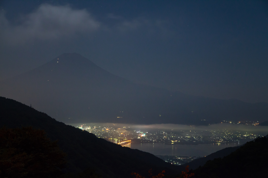 天下茶屋前から見る富士