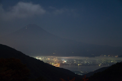 天下茶屋前から見る富士