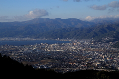 杖突峠展望台からの風景