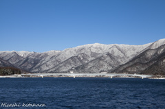河口湖大橋　冬景