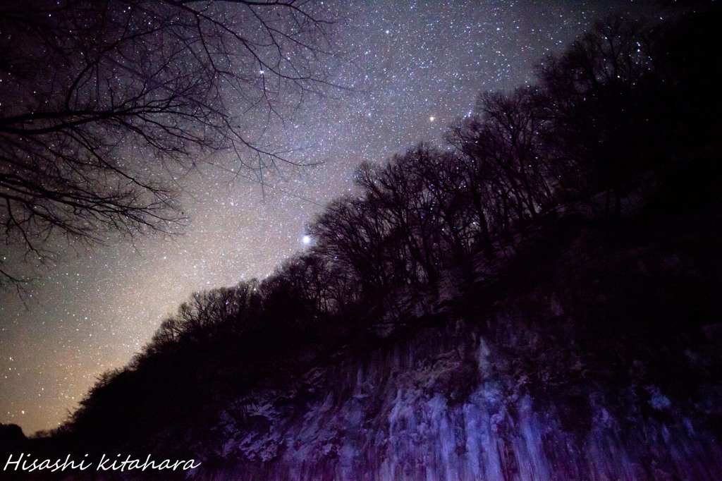 氷柱爆と星空①