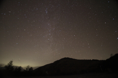 鷲ヶ峰と星空