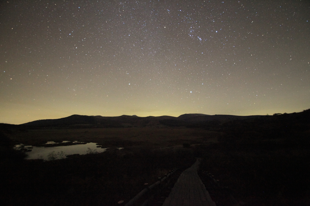 八島湿原からの星空