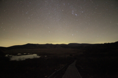 八島湿原からの星空