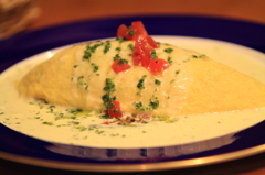 バジルクリームオムライス