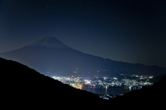 富士山と夜景