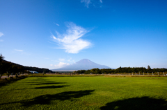 富士山と雲