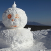 雪だるまと・・・八ヶ岳と富士山