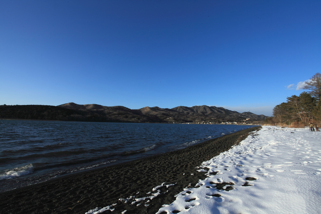 山中湖湖畔