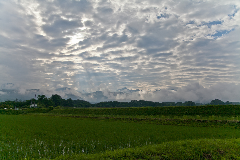 早朝の茅野市