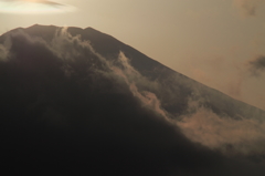 富士山と雲