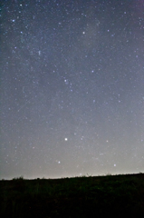 流れ星と星空