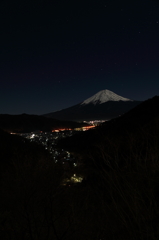 御坂峠の富士見橋からの富士山