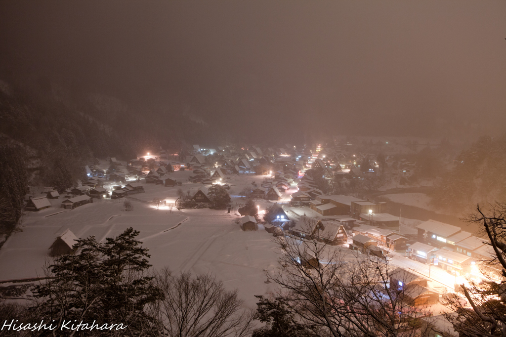 雪降る白川郷⑤